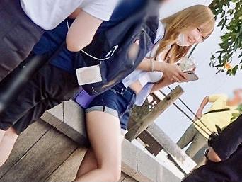[MGS]美脚に思わず見惚れてしまうショートパンツ!!渋谷でナンパした能天気ギャルJDをハメ撮りファックw