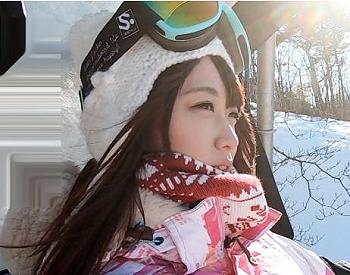 [女子大生]スキーウェア姿の２１歳ＪＤをナンパ捕獲して即ハメ成功♡エロランジェリー姿の感度良好ボディをデカチンで貫き強烈ピストン
