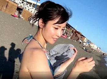 [人妻ナンパ]海ナンパで捕獲した３２歳奥さんはクビレ美巨乳の上玉ボディ♡さっそくホテルに連れ込みバイブ責めにフェラから不倫ＳＥＸで本気